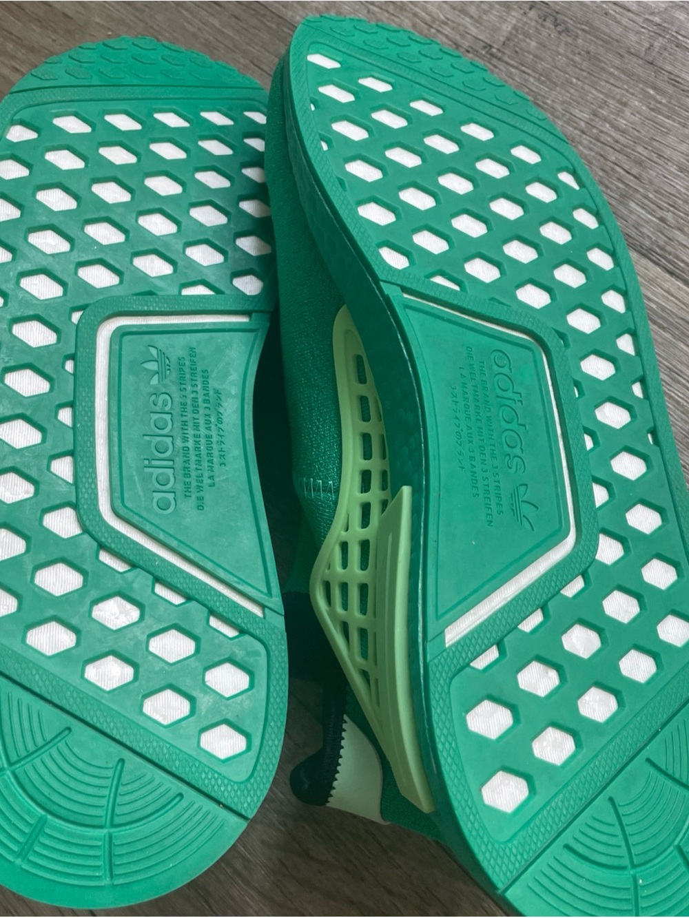 Adidas NMD Hu Human Race Pharrell Shoes Mens Womens Green Complexland Sneakers - Picture 12 of 15